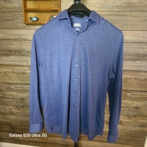 Michael Kors Men's Indigo Button Down Shirt